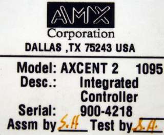 AMX Axcent 2 Integrated Axcess System Controller  