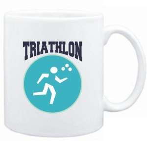  Mug White  Triathlon PIN   SIGN / USA  Sports Sports 