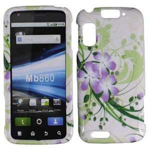  Motorola Atrix 4G MB860 Purple Flower on Green White 