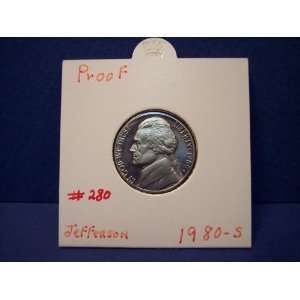    1980 S GEM PROOF Jefferson Nickel US Coins 