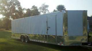 28 plus 2ft v nose 30ft inside enclosed cargo motorcycle trailer car 