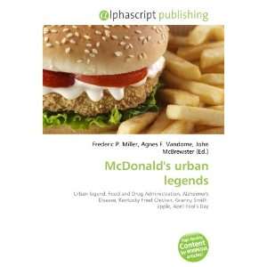  McDonalds urban legends (9786133597594) Books