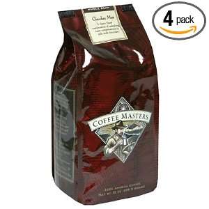 Coffee Masters Flavored Coffee, Chocolate Mint, Whole Bean, 12 Ounce 