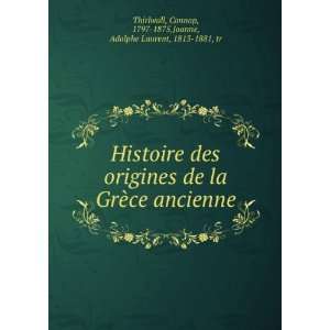   ,Joanne, Adolphe Laurent, 1813 1881, tr Thirlwall:  Books
