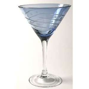  00 Uptown Blue Martini, Crystal Tableware Kitchen 