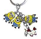 customize despicable me 3d minions and unicorn metal keychain key
