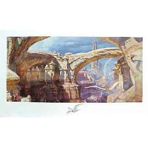 James Gurney   Dream Canyon with Pencil Remarque 