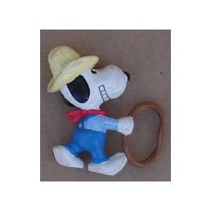  Snoopy PVC Cowboy Figure With Rope: Everything Else