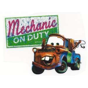 Mater the Tow Truck ~ Mechanic on Duty in Disney Cars Movie Iron On 
