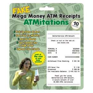  24 Fake Atm Bank Receipts Gag Gift