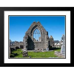 Athenry Priory, Ireland Large 20x23 Framed and Double Matted 