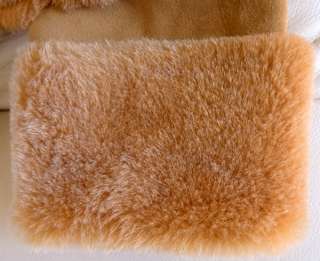 Real Genuine Merino Lambskin Sheepskin Shearling Fur Suede Leather 