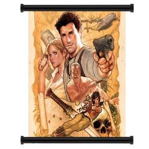  Uncharted 3 Drakes Deception Game Fabric Wall Scroll 