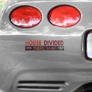  Auburn Tigers/Alabama Crimson Tide House Divided Car Decal 