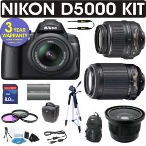 REFURBISHED Nikon D5000 Digital Camera + Nikon 18 55mm VR Lens + Nikon 