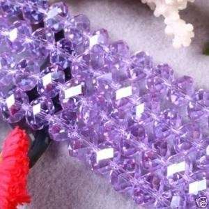 4x6mm Purple Swarovski Crystal Gemstone Loose Beads 100pcs