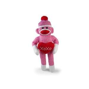  10 Plushland XOXO Pink Sock Monkey: Toys & Games