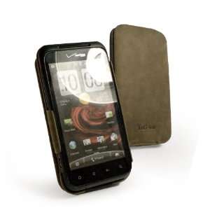  Tuff Luv Saddle Leather Hide Shield Case Cover for HTC 