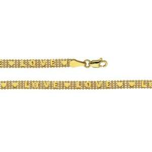  14k Yellow Gold Charm Bracelet, 7.25 Masterpiece Jewels 