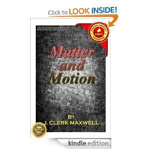 Matter and Motion James Clerk Maxwell  Kindle Store