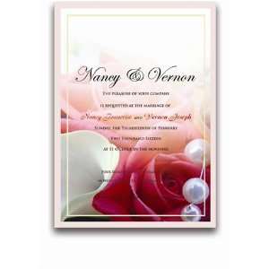   Wedding Invitations   My Red Rose My Lilies