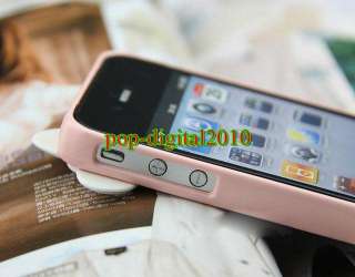   Hellokitty Bow Pink Frame Cover Case For Apple iphone 4S 4G  