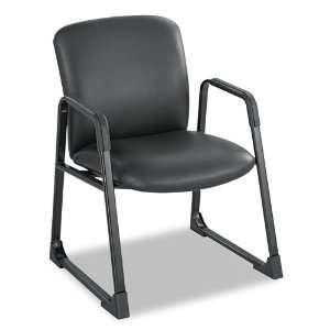  Safco  Uber Series Big/Tall Guest Chair, Vinyl, Black 