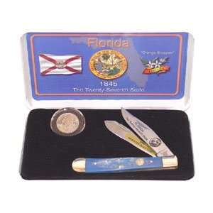  U.S. Mint State Quarter Series Florida Knife Coin Set 