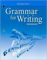 McDougal Littell Literature Grammar for Writing Workbook Grade 10 
