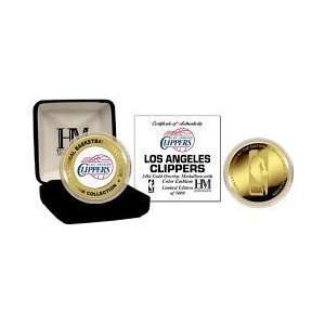  LOS ANGELES CLIPPERS 24KT Gold and Color Team Logo Coin 