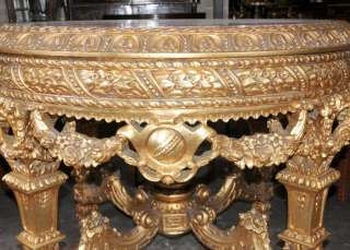 Italian Baroque Gilt Marble Centre Table  