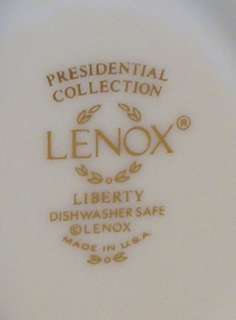 LENOX CHINA 3 PC LIBERTY COFFEE POT CREAM & SUGAR SET  