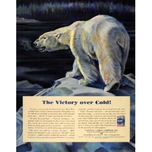   Ad Paul Bransom Polar Bear Art Prestone Antifreeze   Original Print Ad