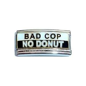  Dangle Bad Cop No Donut Italian Charm Bracelet Jewelry 