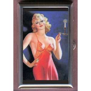   PIN UP W/ CANDLE Coin, Mint or Pill Box Made in USA 