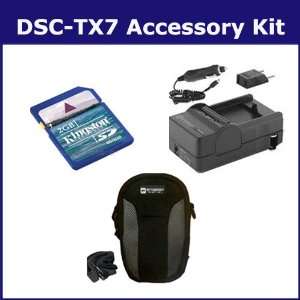Sony DSC TX7 Digital Camera Accessory Kit includes KSD2GB Memory Card 
