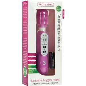 Shots twizzle trigger maxi intense massage vibrator   pink