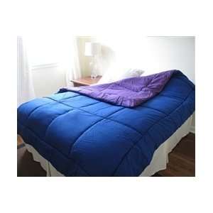    Blue/Purple Reversible College Comforter   Twin XL