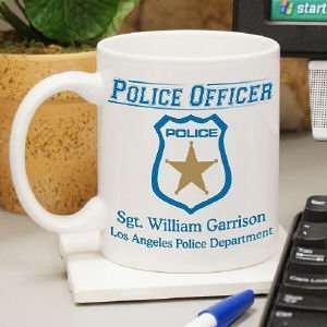  Personalized Police Officer Coffee Mug: Kitchen & Dining