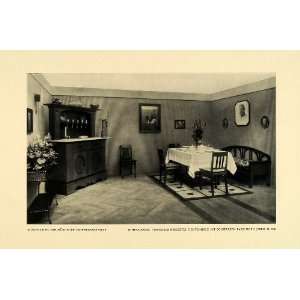  1915 Print Living Room Interior Design Architecture Art 