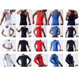 20 Types COMPRESSION skin clothing shirts tights under base layer Top 