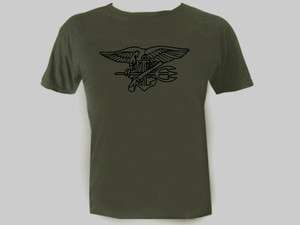 US Armed Forces Navy Seals OD Green Customized T Shirt  