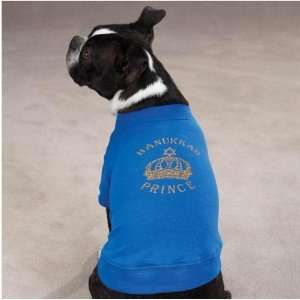     Hanukkah Royalty Prince Crown Accent Pet Tee   Small