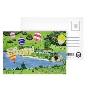  Ballooning at Leeds Castle by Judy Joel   Postcard (Pack 