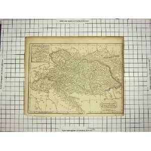   : ANTIQUE MAP c1790 c1900 AUSTRIAN DOMINIONS HUNGARY: Home & Kitchen