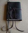 handmade STONE BROWN LEATHER journal / diary 9.80 x 6.80 150 pgs.