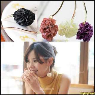 Korean Fashion lovely Rose Flower Dangle Earring  