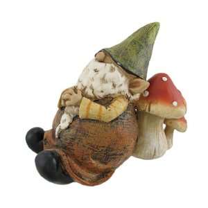   Napping Garden Gnome Hand Painted Statue: Patio, Lawn & Garden