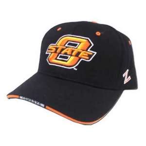  Zephyr Oklahoma State Cowboys Black Gamer Hat: Sports 