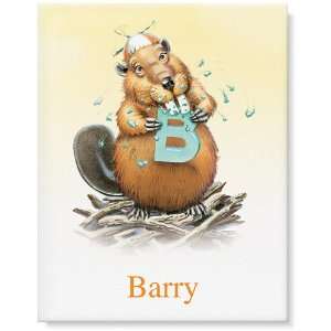  Beaver Personalized Canvas Wall Art: Home & Kitchen